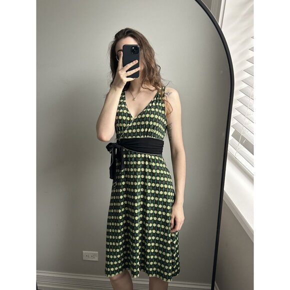 Max Studio Green & Yellow Floral Tank Dress Size XS – Summery Fit & Flare Style - Picture 7 of 7